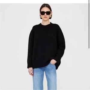 Anine Bing Rosie Cashmere Sweater Black XS